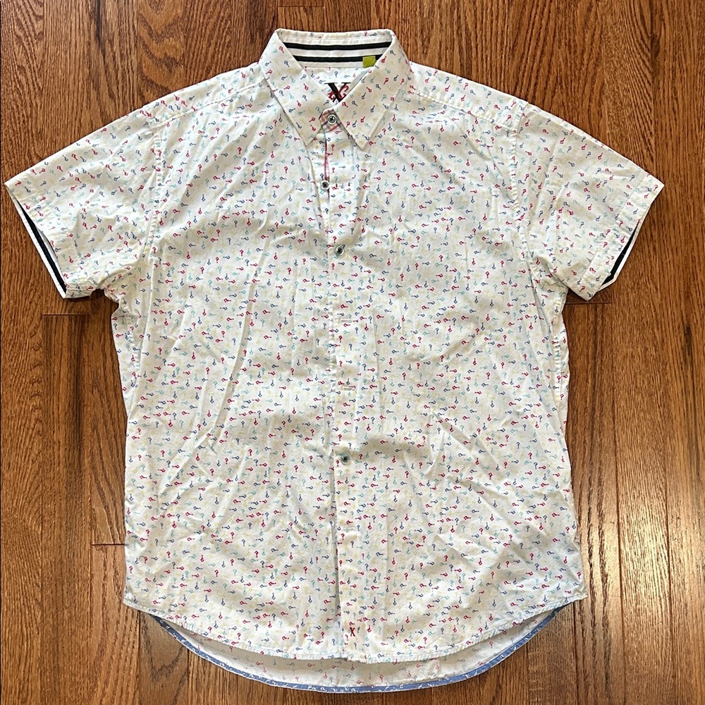 Robert Graham White Multicolor Patterned Shirt - image 1